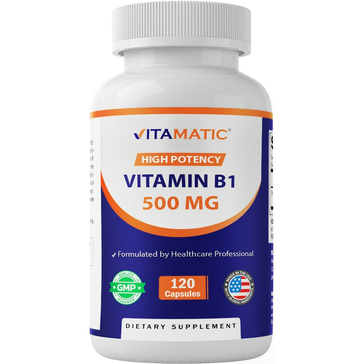 Vitamin B1 (Thiamine) 500mg - 120 Capsule 1 each