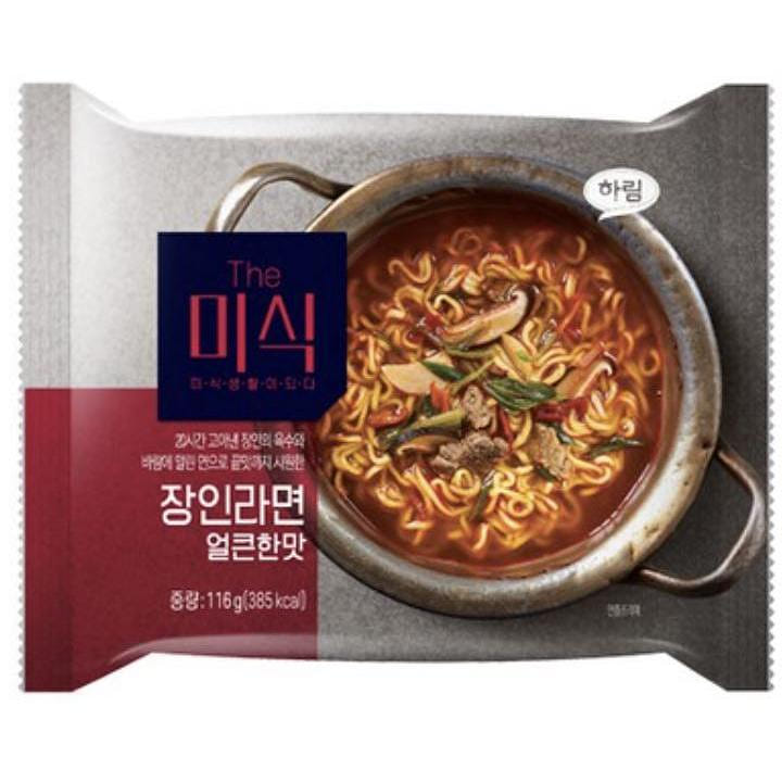 The Misik Jangin Ramen Spicy flavor (116g x 4ea) 1 มัด