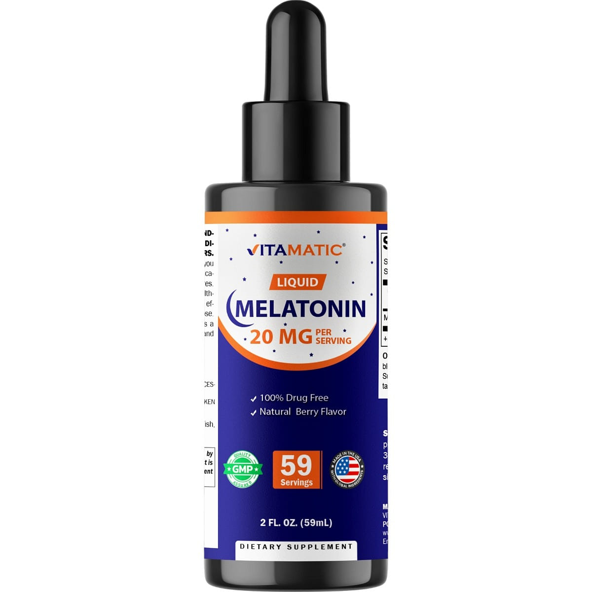 Melatonin 20mg Liquid Drops 2 Fluid Ounce 1 개