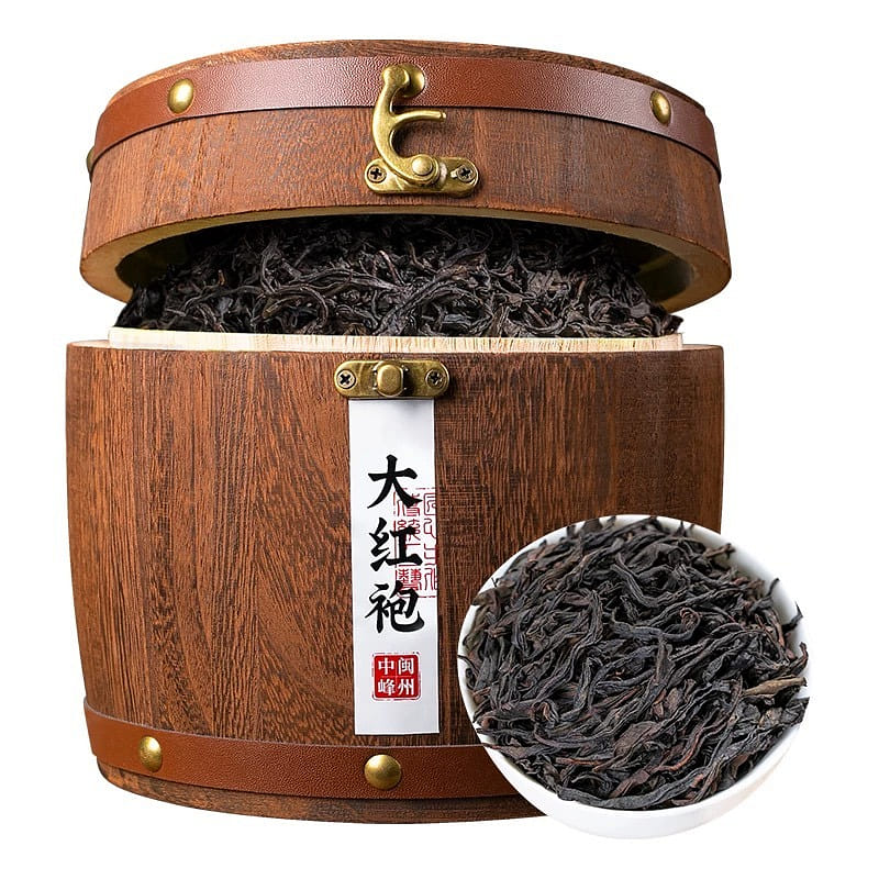 Zhongmin Fengzhou wooden box Da Hong Pao tea 500 g