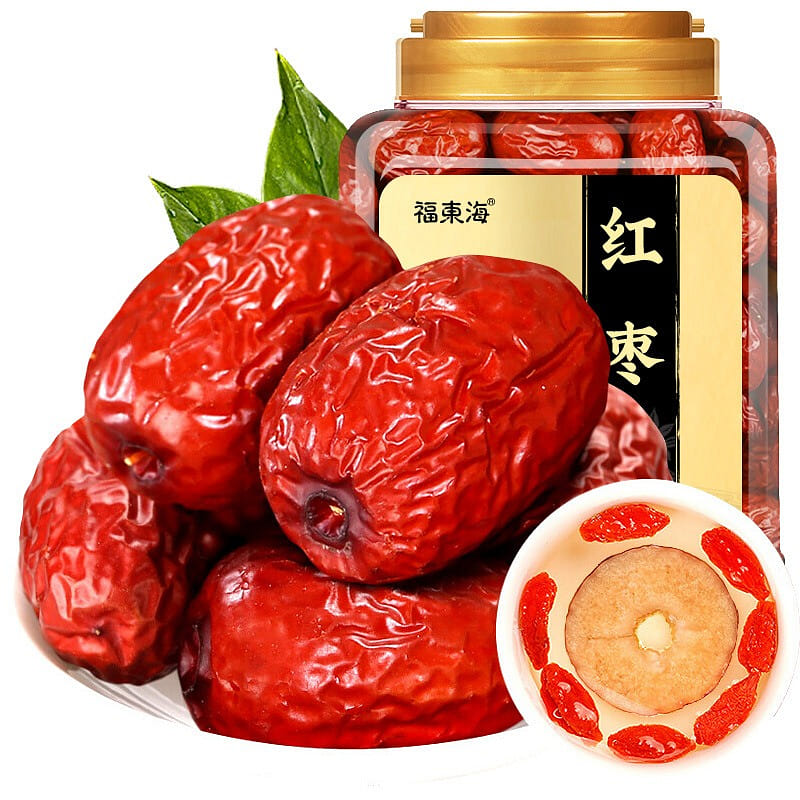 【 Fudonghai product 】 Red jujube Ruoqiang gray jujube dried 250g/ can 250 그램