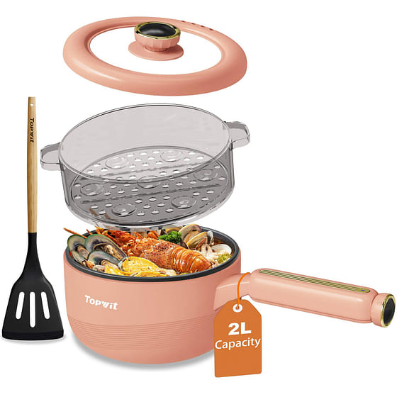 weee_grocery_电煮锅 电蒸锅 2L电热火锅 拉面锅 可煮饭炒菜 1 份