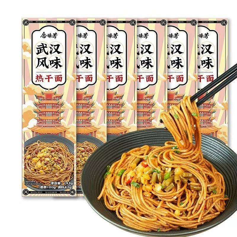 Heweifang Wuhan Hot Dry Noodles 143g*3 bag 3 pack