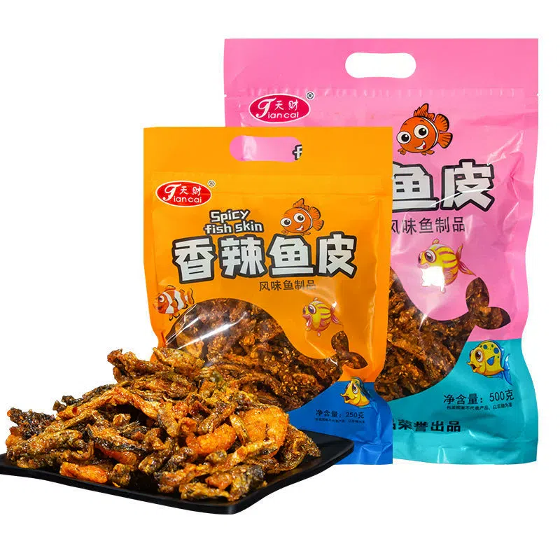 Sweet and spicy cod skin with honey sauce 1bag 250 กรัม