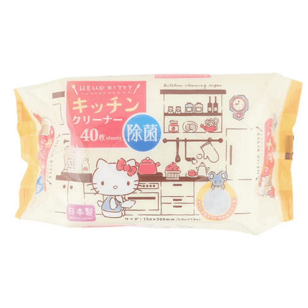 Sanrio 凯蒂猫 厨房酒精除菌清洁湿巾 40枚 1 包
