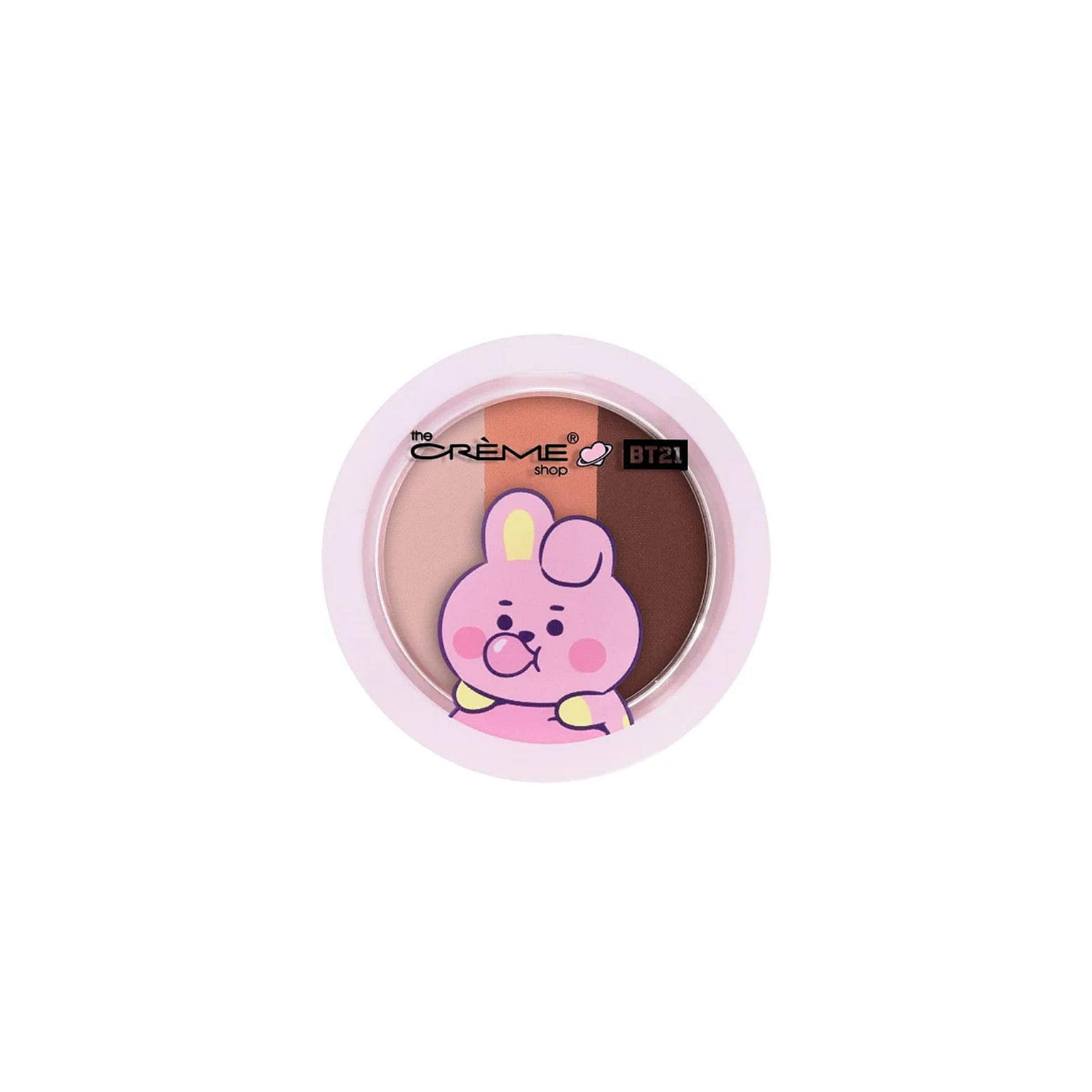 THE CREME SHOP Shimmery Eyeshadow Trio - BT21 Cooky Bubblegum Pop 1 ส่วน
