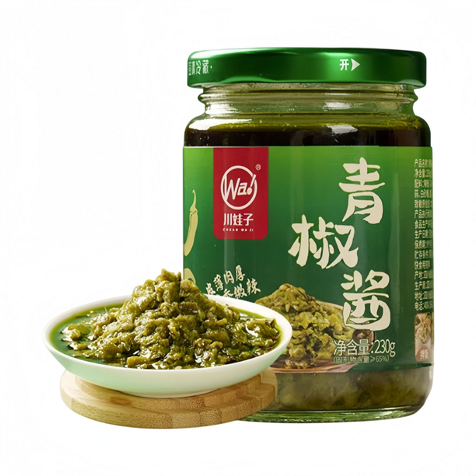 Chuanwazhi Green Chili Sauce, Mildly Spicy 230g*1 230 g