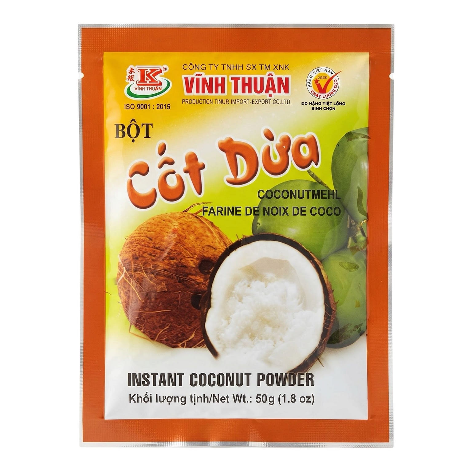 [Vinh Thuan] Instant Coconut Powder - Bot Cot Dua 50 g