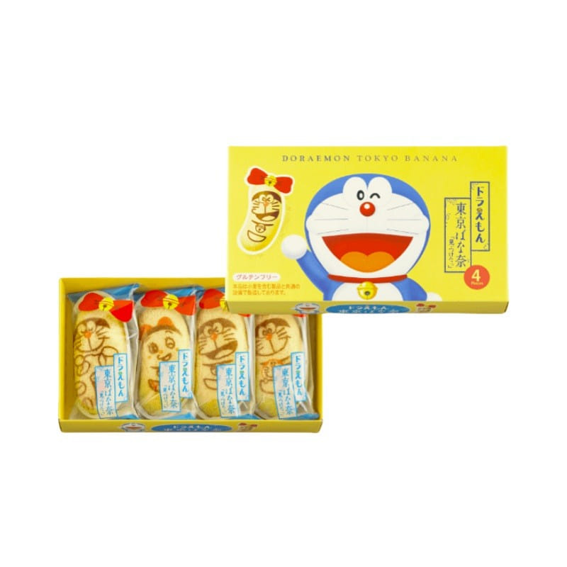TOKYO BANANA DORAEMON Pudding Cake 4pc 16 개입