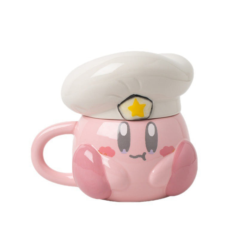 Kirby's Dream Land Ceramic Cup Mark Cup Coffee Cup Cute Pink 1 ส่วน