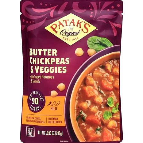 Patak's Butter Chickpeas & Veggies 10 oz pouch 10 oz