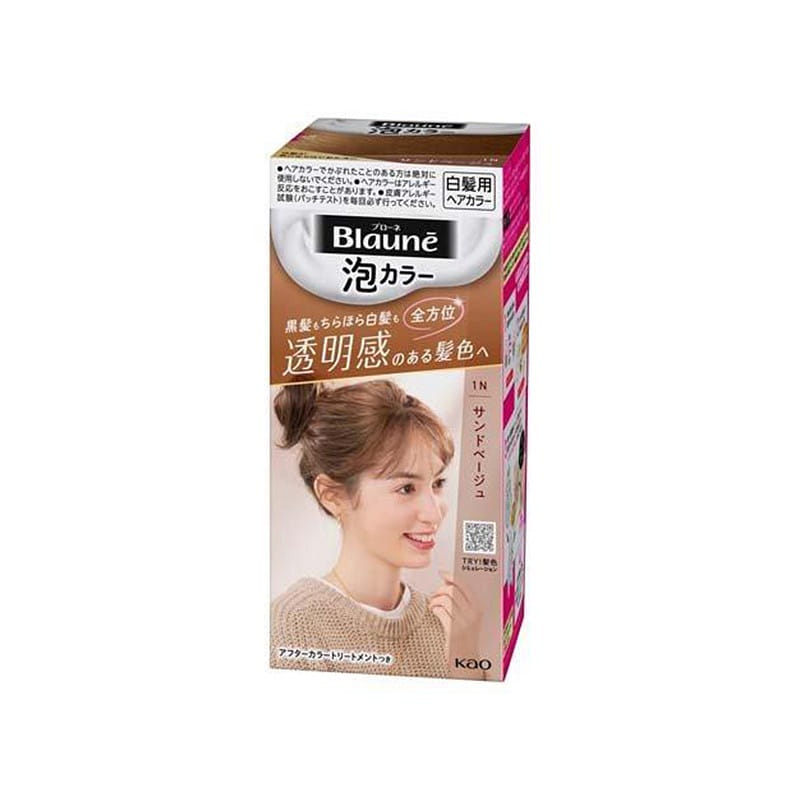 Kao Blaune Foam Hair Dye Sand Beige 108g 1 개