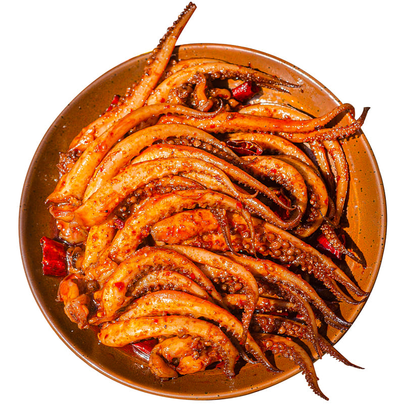 Spicy Squid Silk Spicy Iron Plate 120g * 1 Bag 120 กรัม