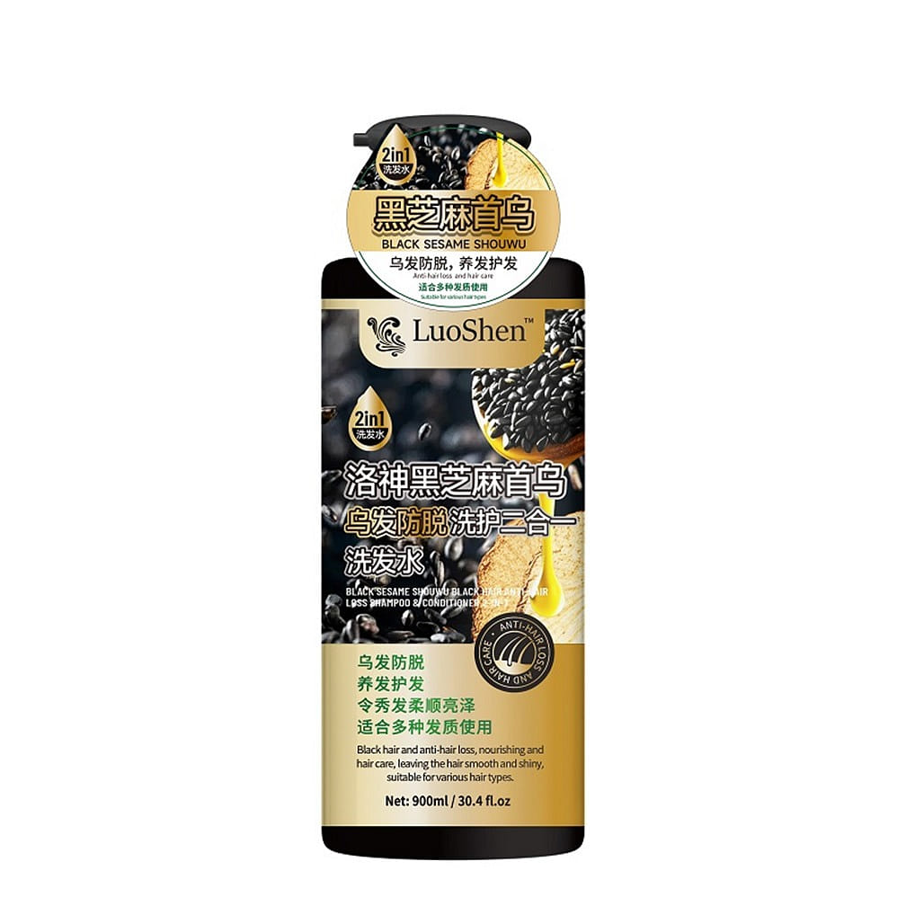Luoshen Black Sesame Shouwu Anti-Hair Loss Shampoo 1 bottle