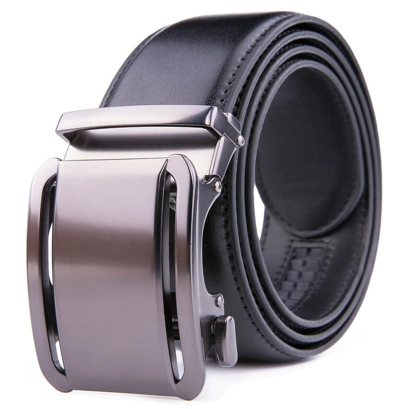 Men's Belt Leather Ratchet Belts for Men BLACK 1 count