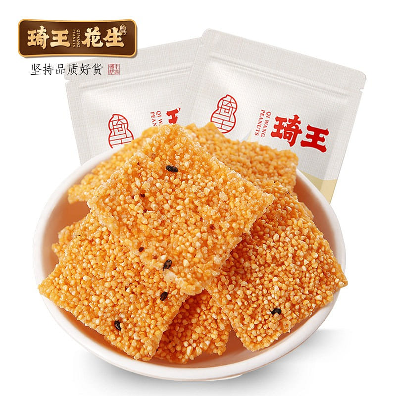 4 bags of Qiwang handmade corn crackers 248 g