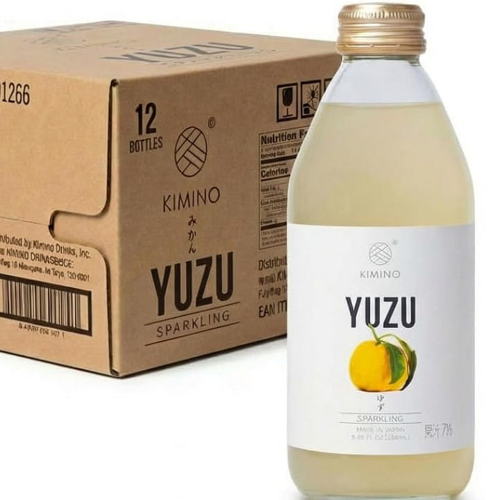 Kimino Yuzu Sparkling Juice 8.45oz X 12 Pack 8.45 oz*12 pack