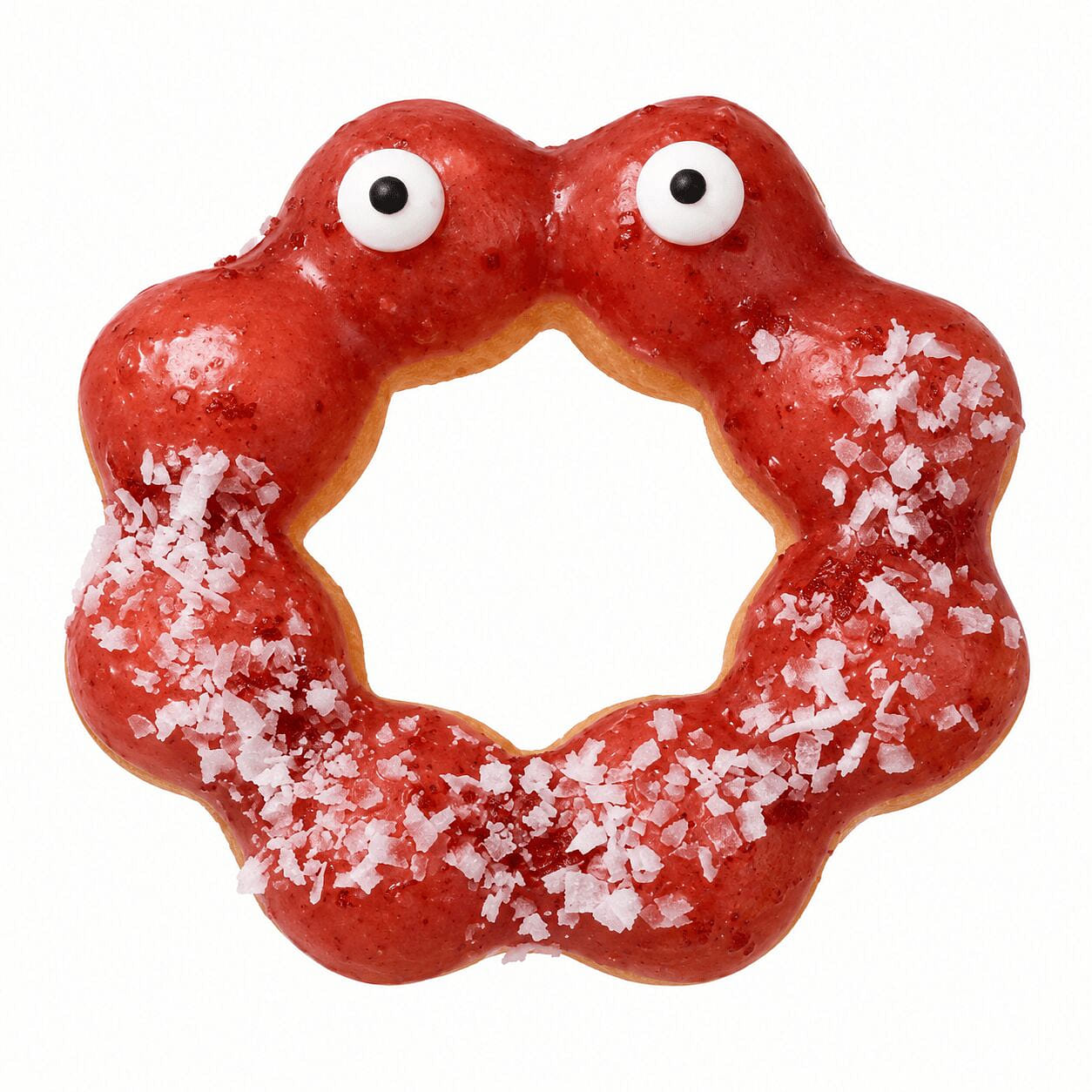 Halloween Limited Red Velvet Monster Mochi Donut 1 each