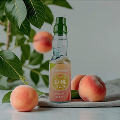 Tomomasu White Peach Hakuto Marble Ramune Soda 6.76 fl.oz