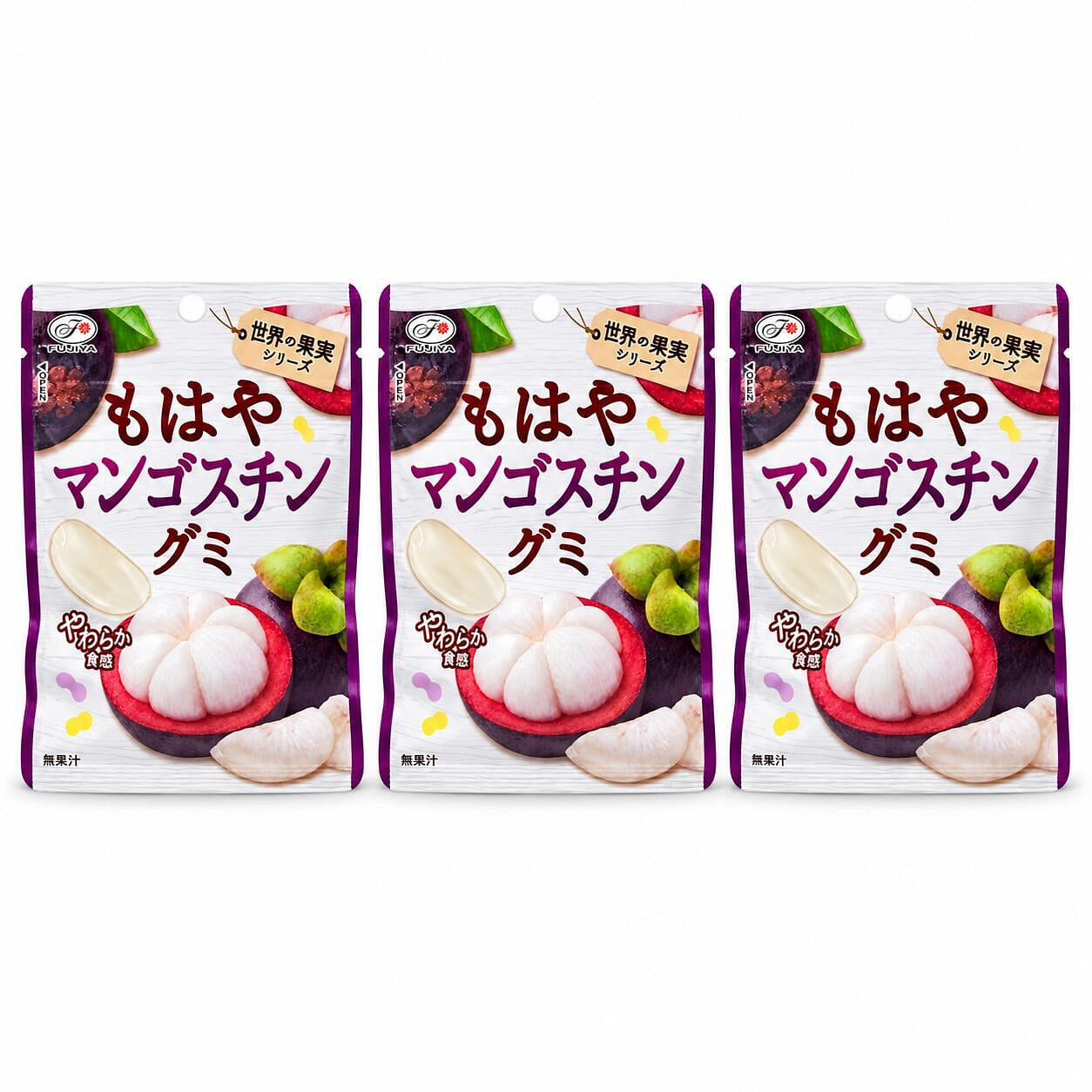 Fujiya Mangosteen Flavored Gummy 3pcs 3 pack