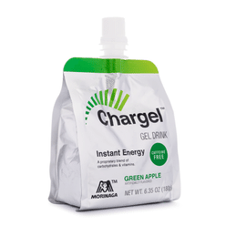 Morinaga Chargel Instant Energy Gel Drink, Green Apple Flavor 6.35 oz