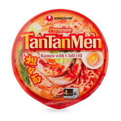 Nongshim Tantanmen Premium Noodle Soup Bowl, Ramen Chili Oil 1 count 1 each