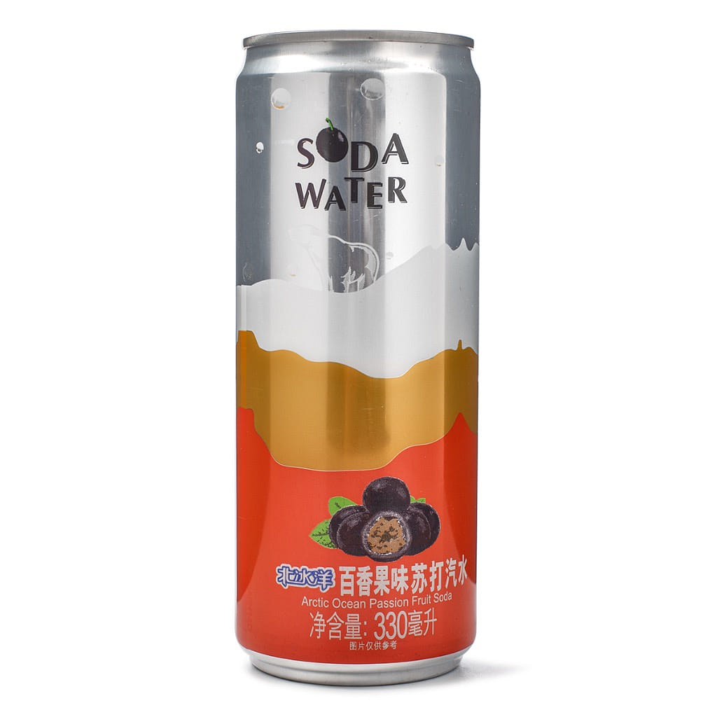 Arctic Ocean Soda Water, Passion Fruit Flavor 6pk 1860 มิลลิลิตร