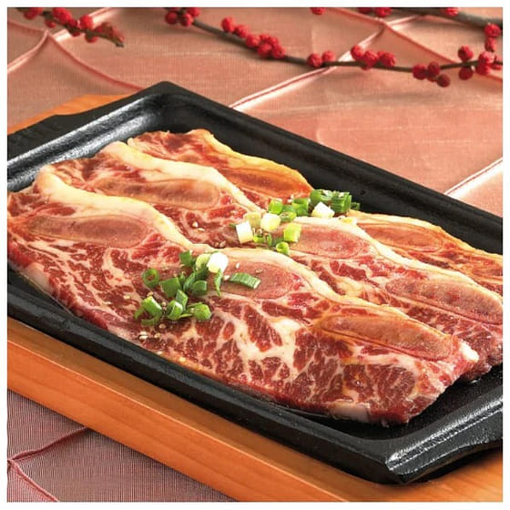 weee_frozen_K-BBQ Marinated LA Galbi USDA Choice Beef Ribs 2 lb