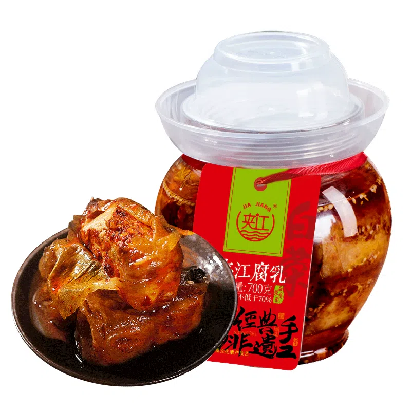 Jiajiang spicy tofu milk Sichuan specialty intangible cultural heritage cabbage tofu 700g (with red oil slightly spicy) 700 g