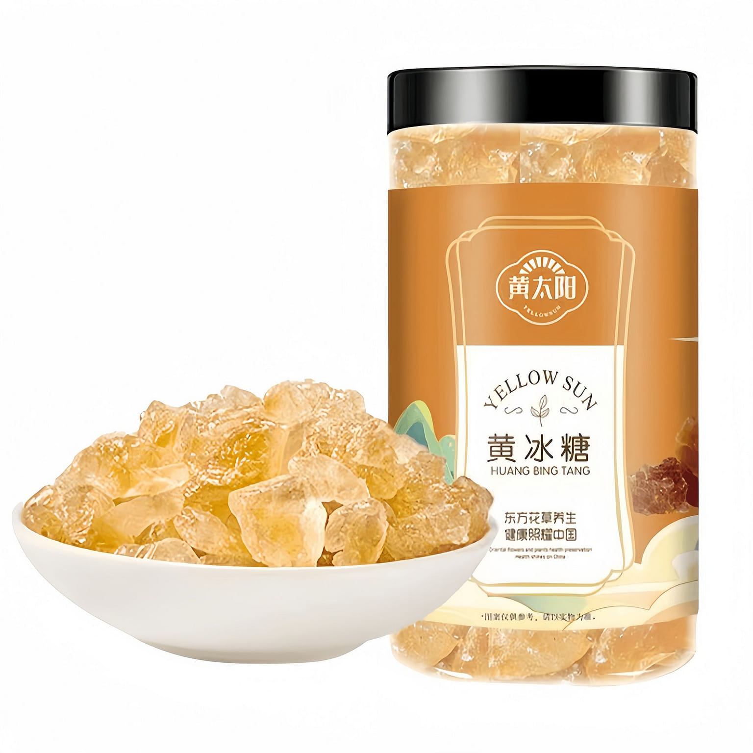 1 jar of naturally crystallized yellow rock sugar 250 g