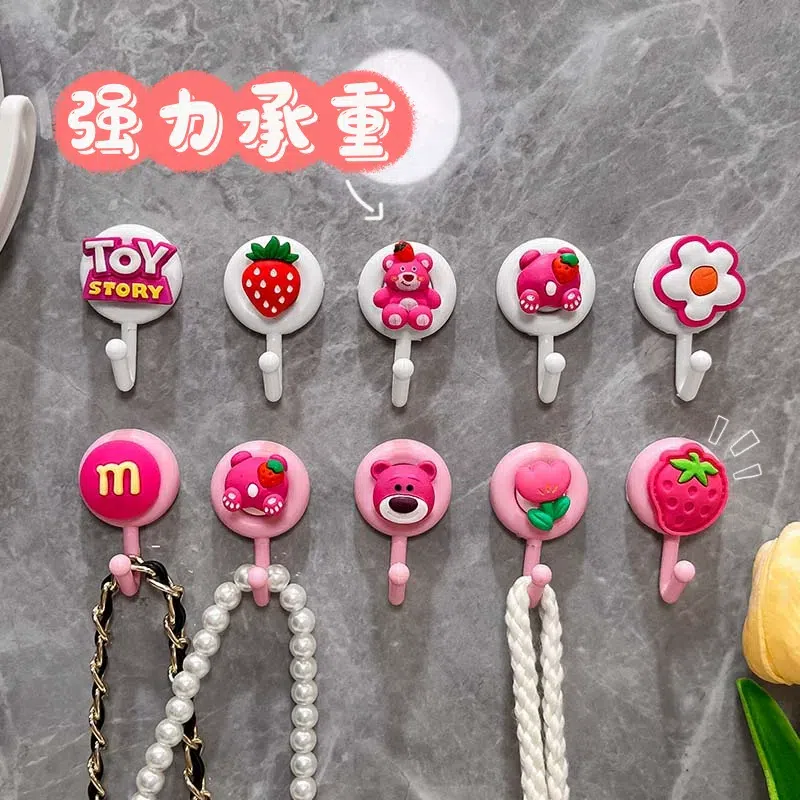 18/5000 Punch free strong traceless hook - Rose TO Strawberry Bear series 1 カウント