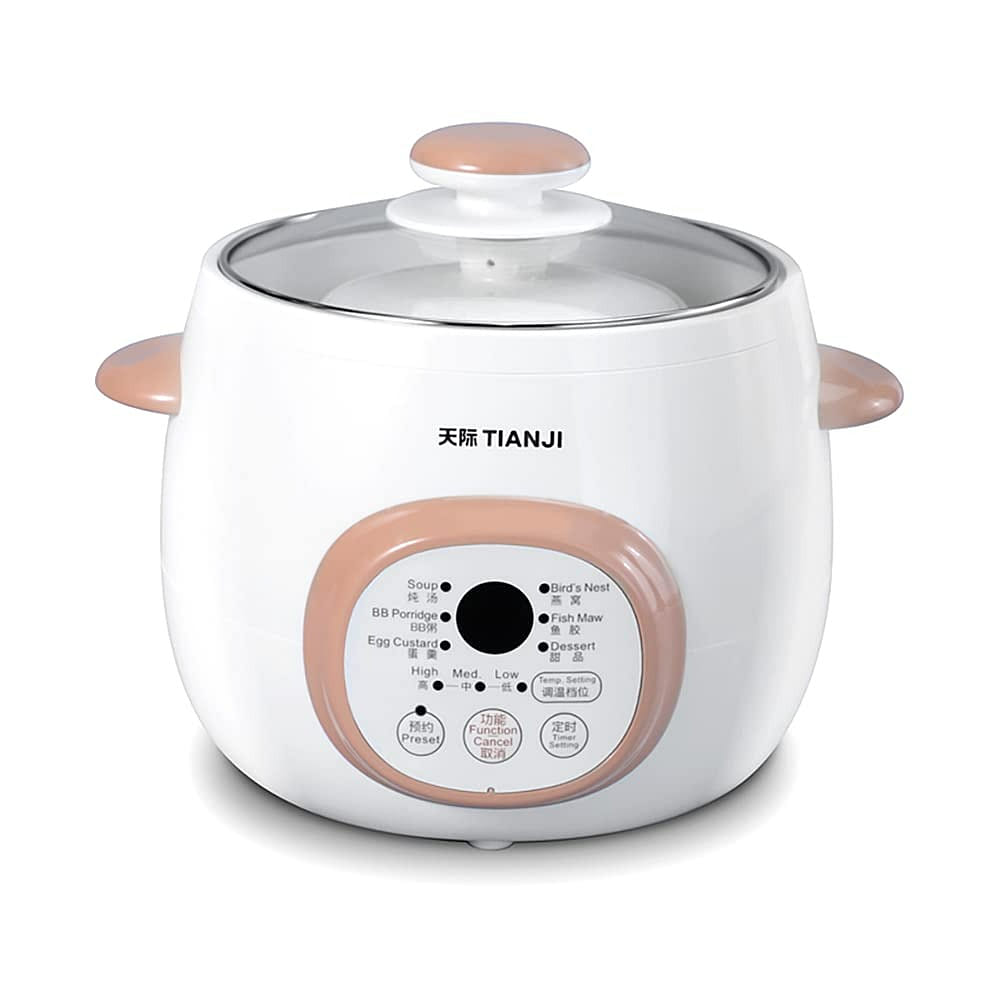 Electric Stew Pot, Ceramic Soup Porridge Cooker,1L 1 each