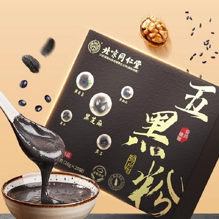 北京同仁堂】五黑粉黑芝麻糊0蔗糖1盒- Weee!