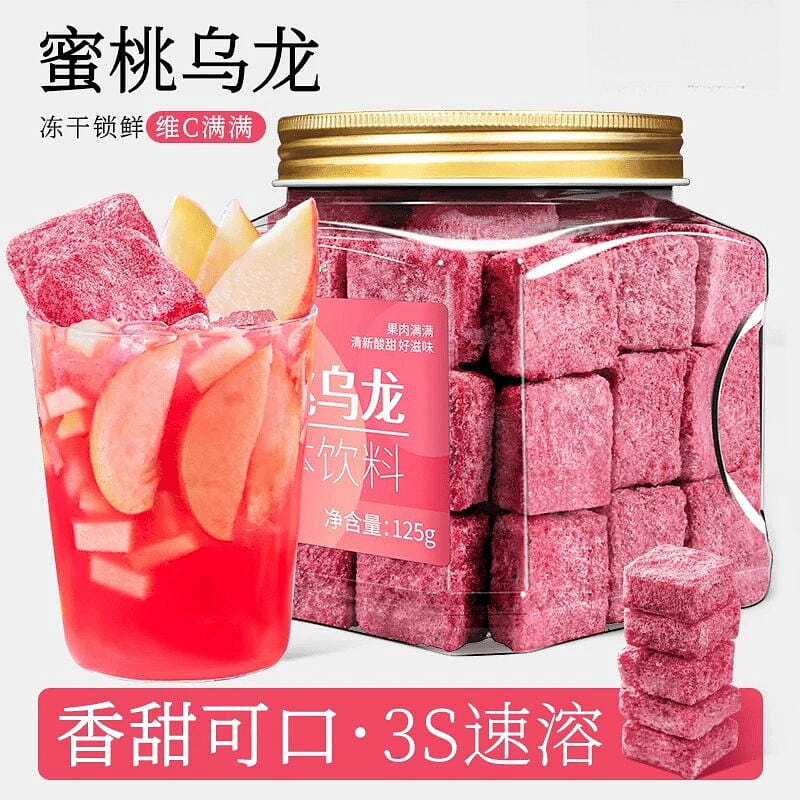 Freeze Dried Peach Oolong,125g*1 Can 1 can