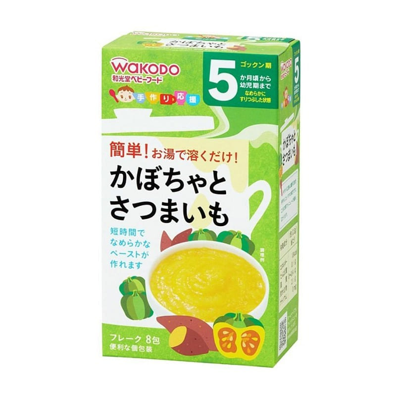 Wakodo Ouen Pumpkin and Sweet Potato Flakes 2.3gx8 1 개