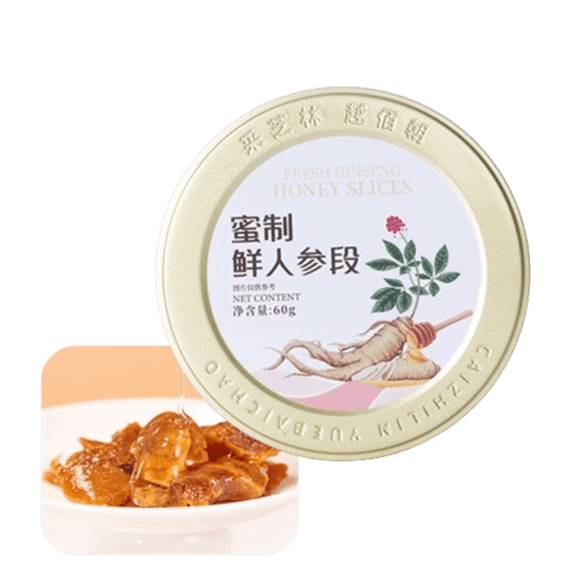 採芝林蜜制鮮人蔘段 補氣提神 0添加健康零食 60 克