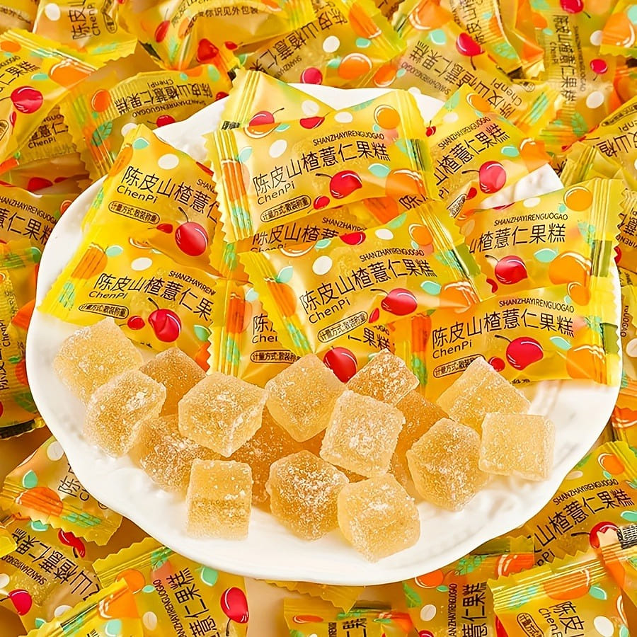 陈皮山楂薏仁软糖 休闲小零食 好吃糖果300g/袋 300 克