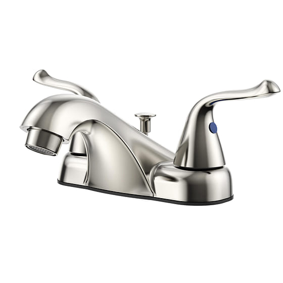 weee_grocery_4 in. Centerset 2-Handle Bathroom Faucet in Brushed Nickel 1.94 lb