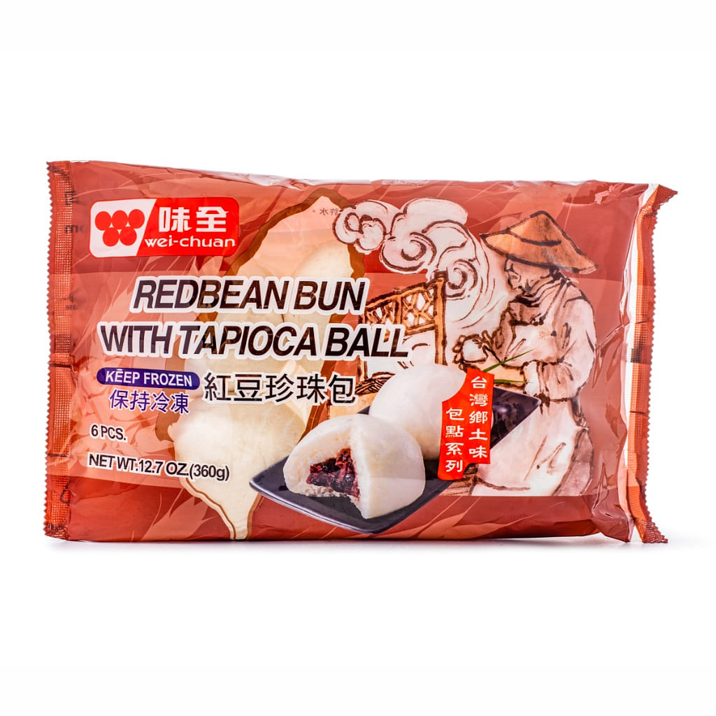 Wei-Chuan Steamed Bun with Tapioca Balls and Red Bean Filling 12.7 oz