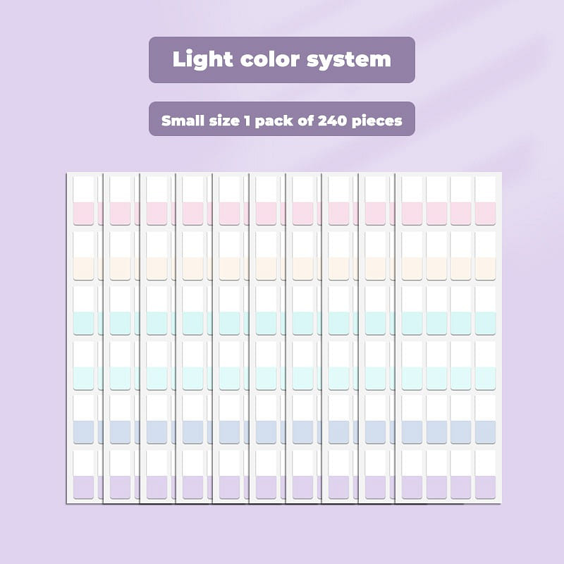 Molandi Index Tabs Label Stickers, Convenient Sticky Notes,Colorful Fluorescent 1 개