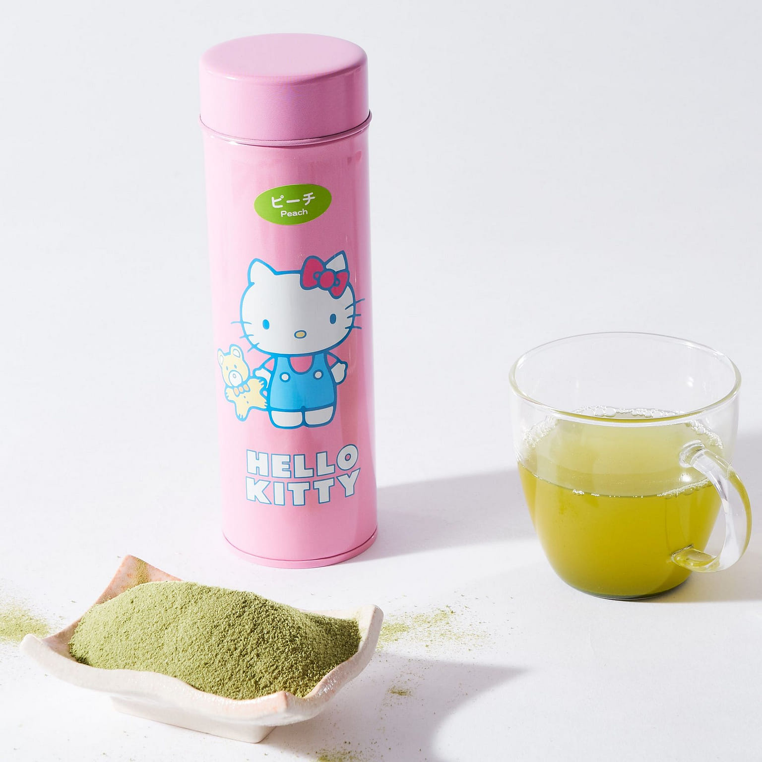 Hello Kitty Peach Green Tea Powdered Drink (70g) 146 그램