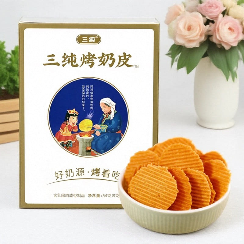 【三纯】烤奶皮健康小零食奶片《原味》 1 盒