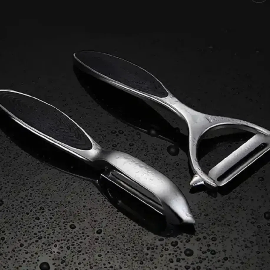 2 Stainless Steel Vegetable & Fruit Peeler Set - Non-Slip Handle Potato Peeler 2 개입