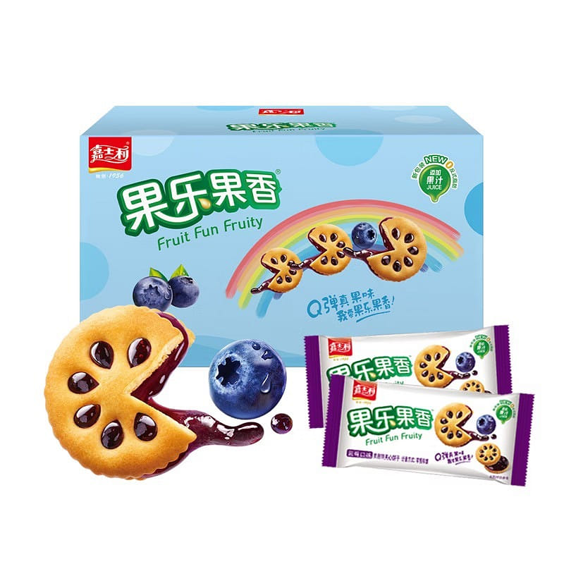 Jiasili Blueberry Jam Sandwich Cookies Snack 1000g 1000 g
