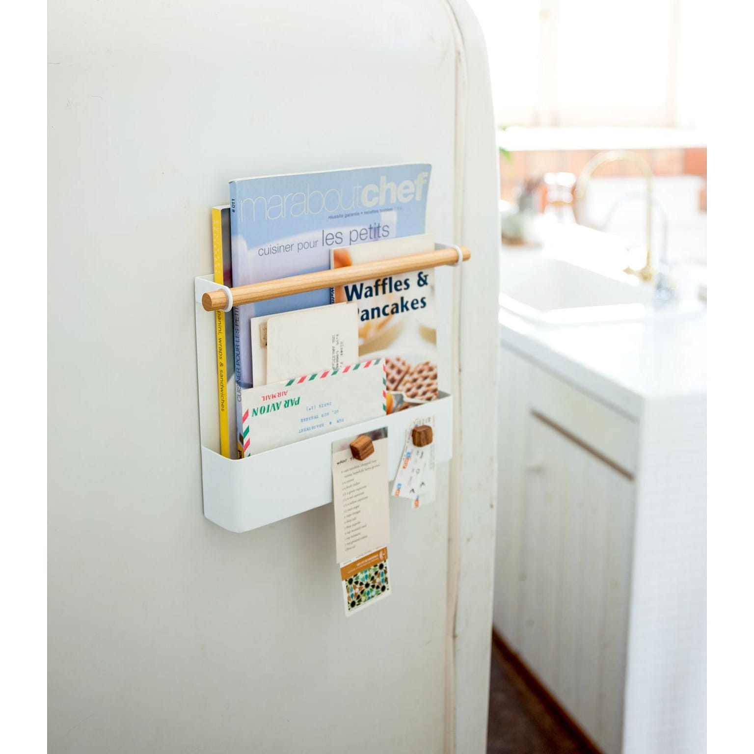 Magnetic Storage Pocket - Steel + Wood 1 each
