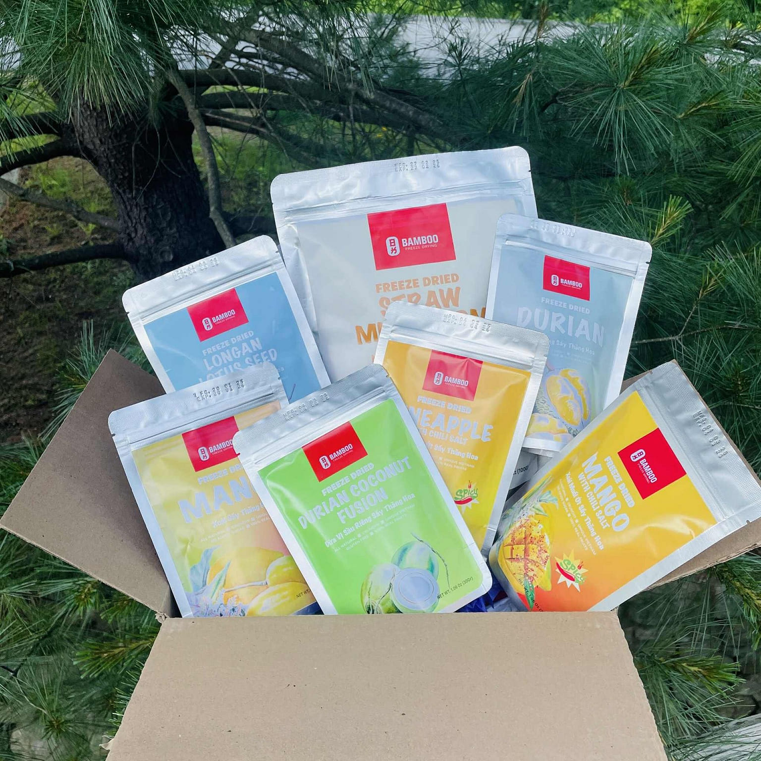 Freeze Dried Fruits & Mushroom - Trial set 7 packs 280 グラム