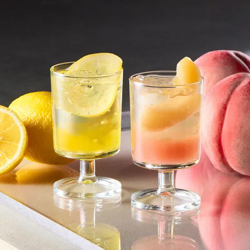 PRESS BUTTER SAND Peach and Lemon Fruit Jelly 2pcs 1 케이스