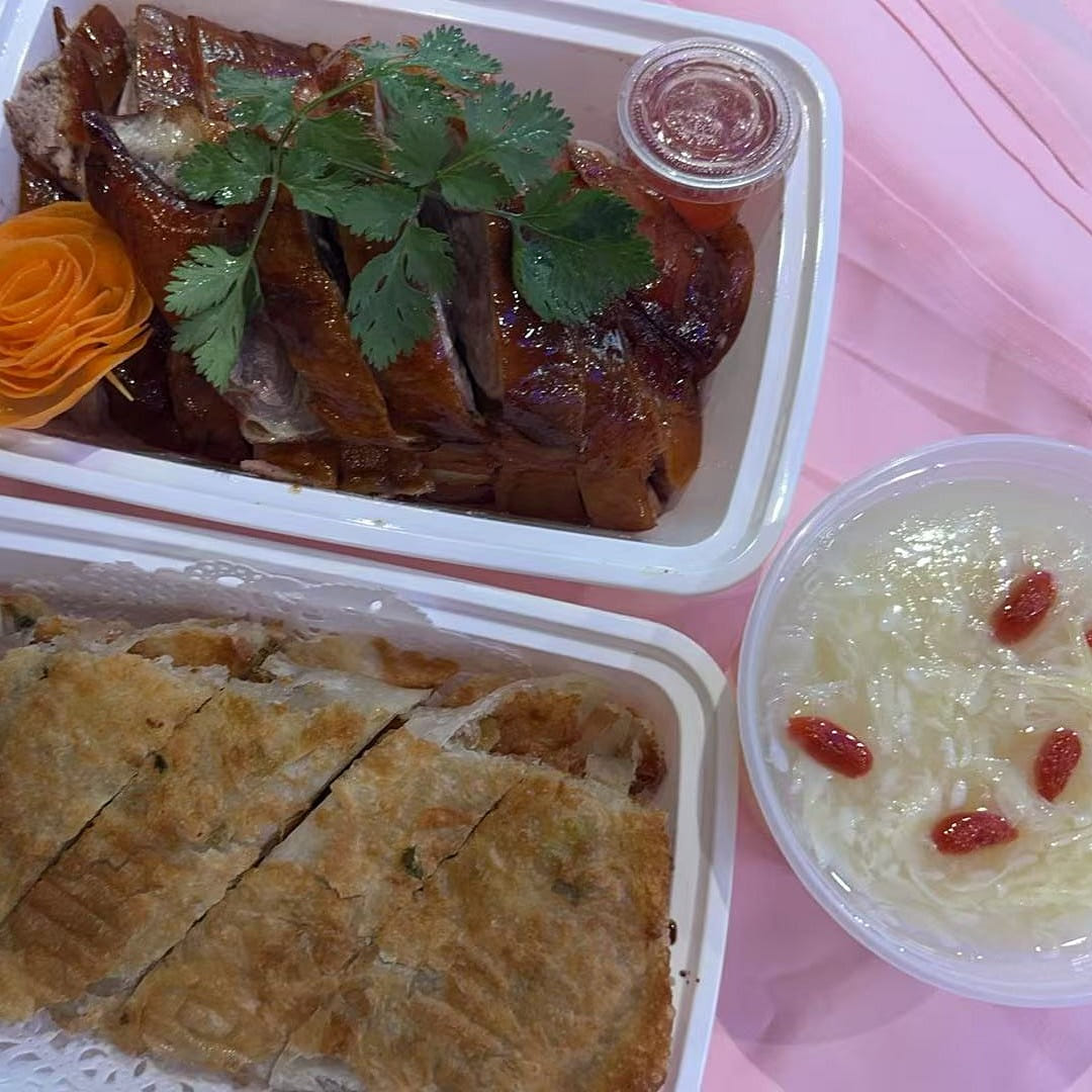 Roasted Duck & Beef Crepe& Desert Combo 1 each
