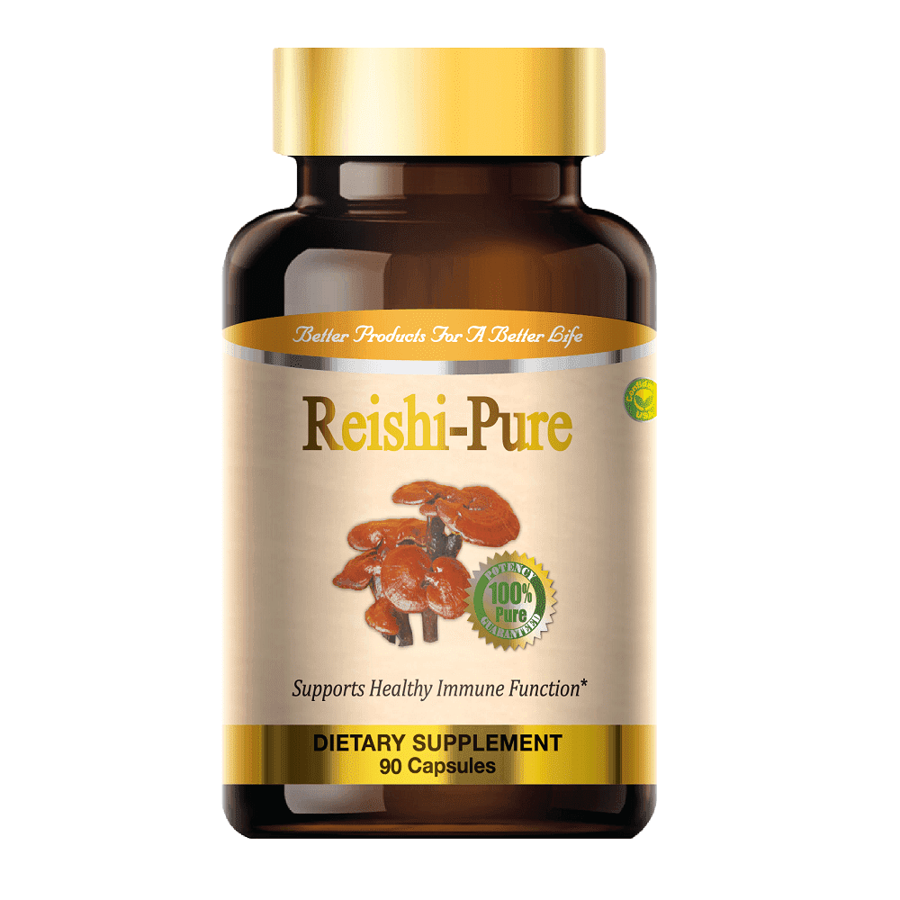 Reishi-Pure, Pure Ganoderma Lucidium Mushroom (90 Capsules) 1 개입