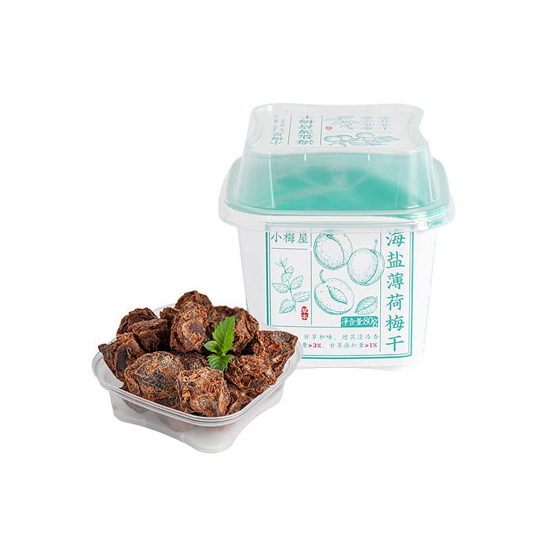 Xiaomei House Candied Sea Salt Mint Dried Plums 80 g